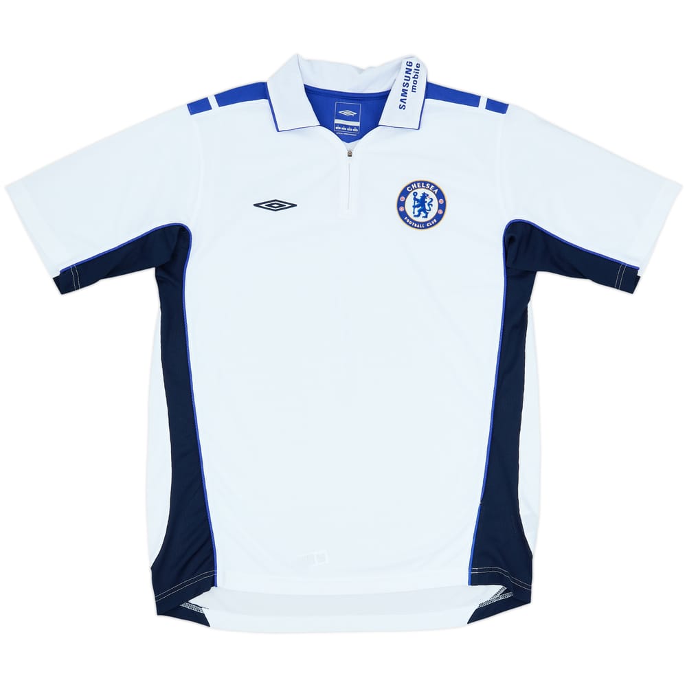 2005-06 Chelsea Umbro 1/4 Zip Polo Shirt - 10/10 - (L)