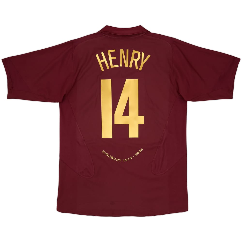2005-06 Arsenal Home Shirt Henry #14 - 8/10 - (L)