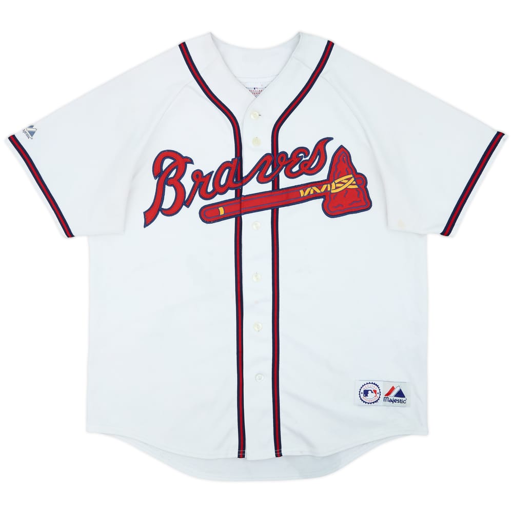2003-08 Atlanta Braves Majestic Home Jersey - 5/10 - (XL)