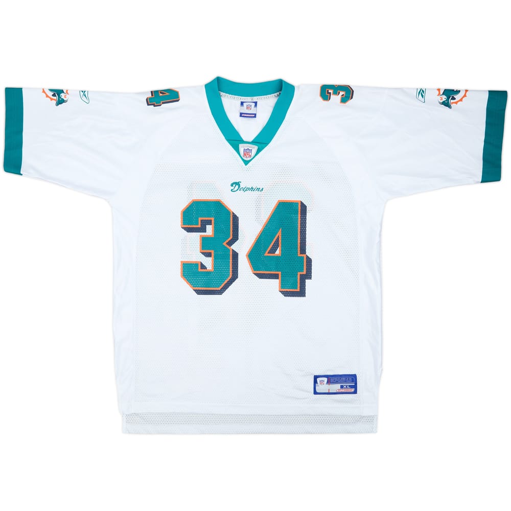 2002-03 Miami Dolphins R.Williams #34 Reebok On Field Away Jersey - 9/10 - (XL)