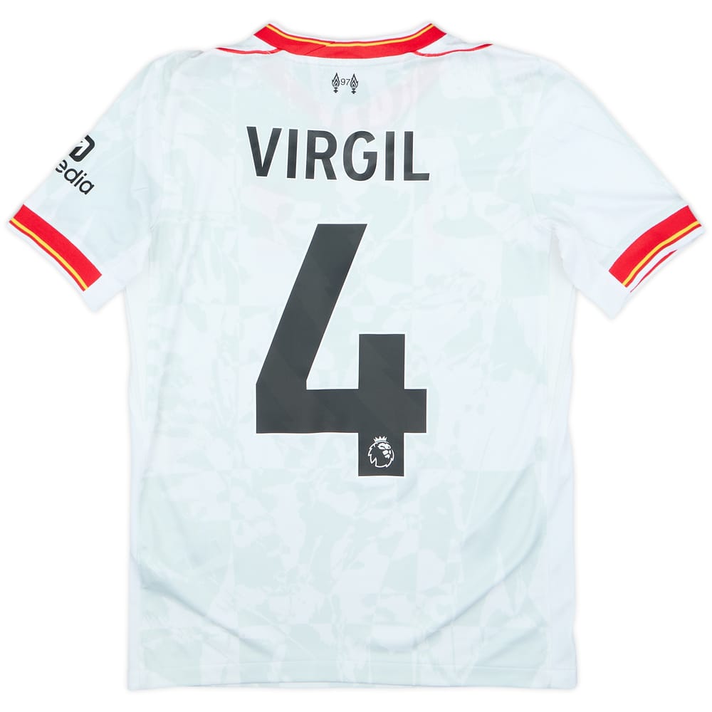 2024-25 Liverpool Third Shirt Virgil #4 - 9/10 - (13-14 Years)
