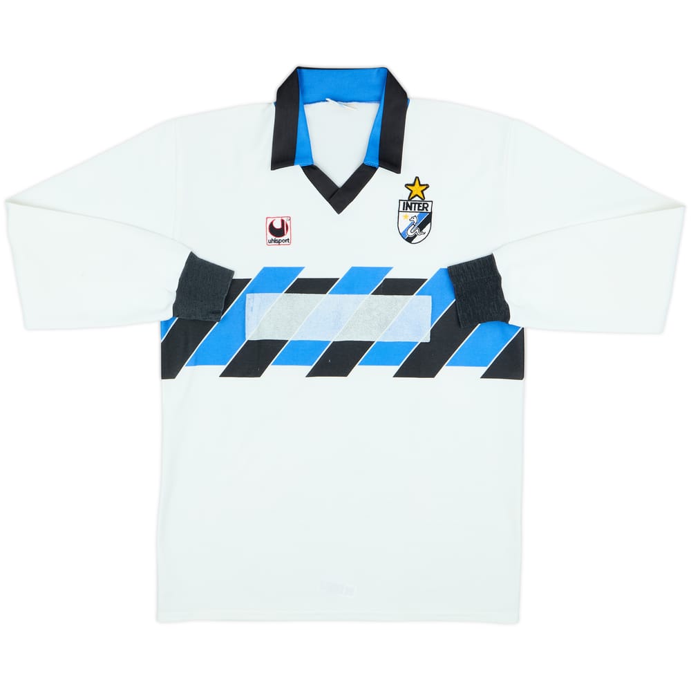 1988-89 Inter Milan Away L/S Shirt - 4/10 - (L)