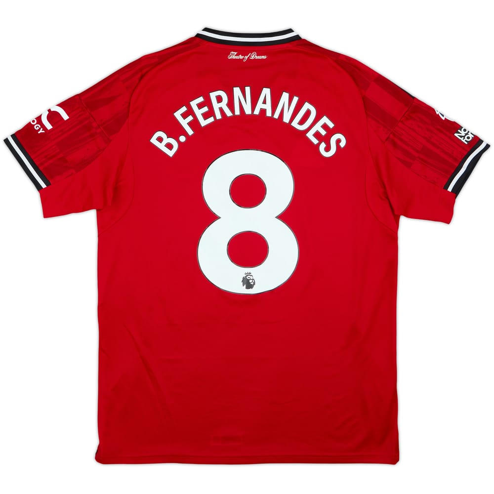 2025-26 Manchester United Home Shirt B.Fernandes #8 - 8/10 - (L)