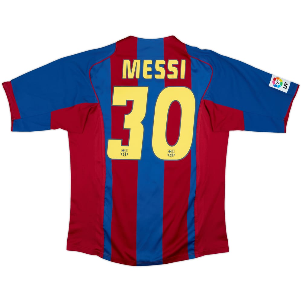 2004-05 Barcelona Home Shirt Messi #30 - 6/10 - (L)