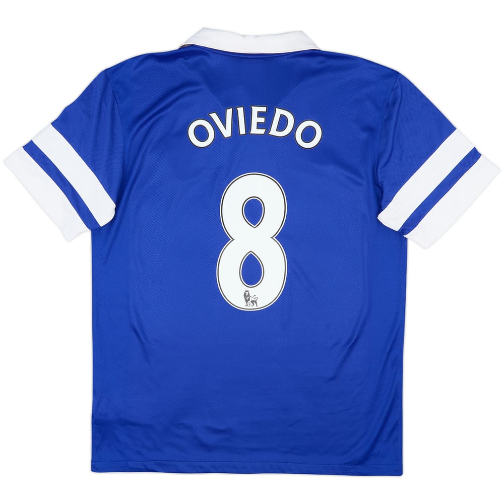 2013-14 Everton Home Shirt Oviedo #8 - 7/10 - (M)