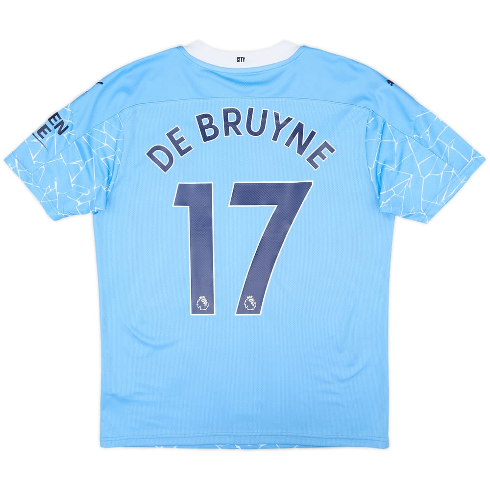 2020-21 Manchester City Home Shirt De Bruyne #17 - 9/10 - (M)