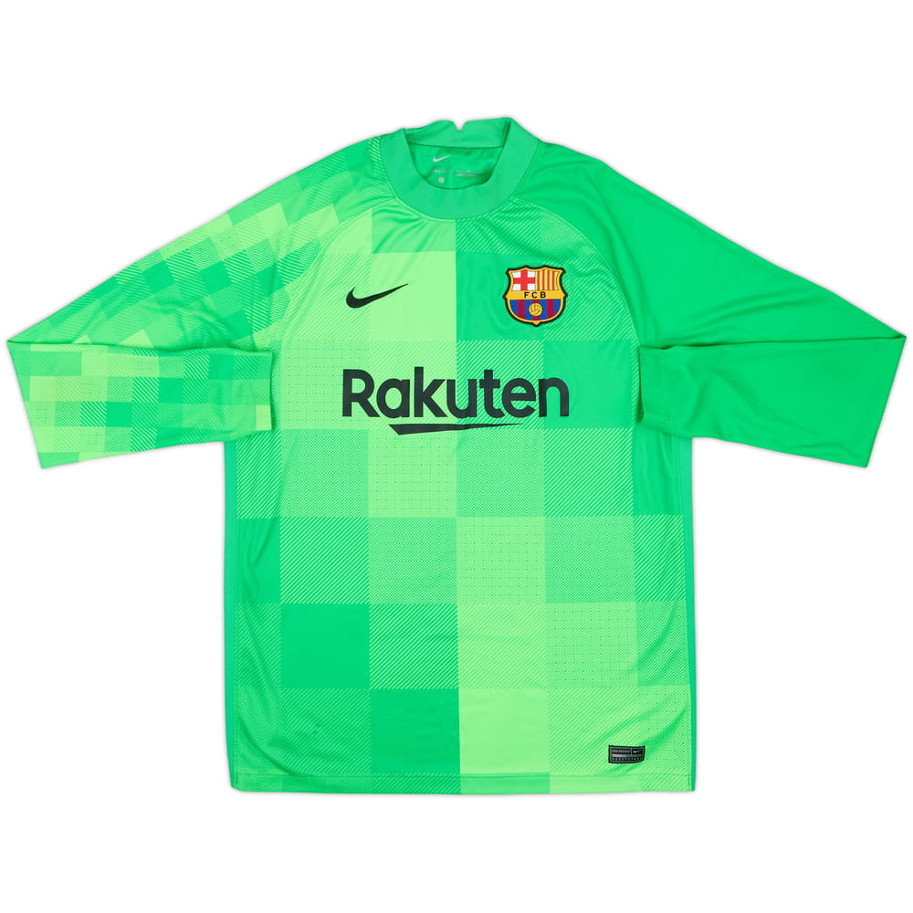 2021-22 Barcelona GK Shirt - 7/10 - (L)