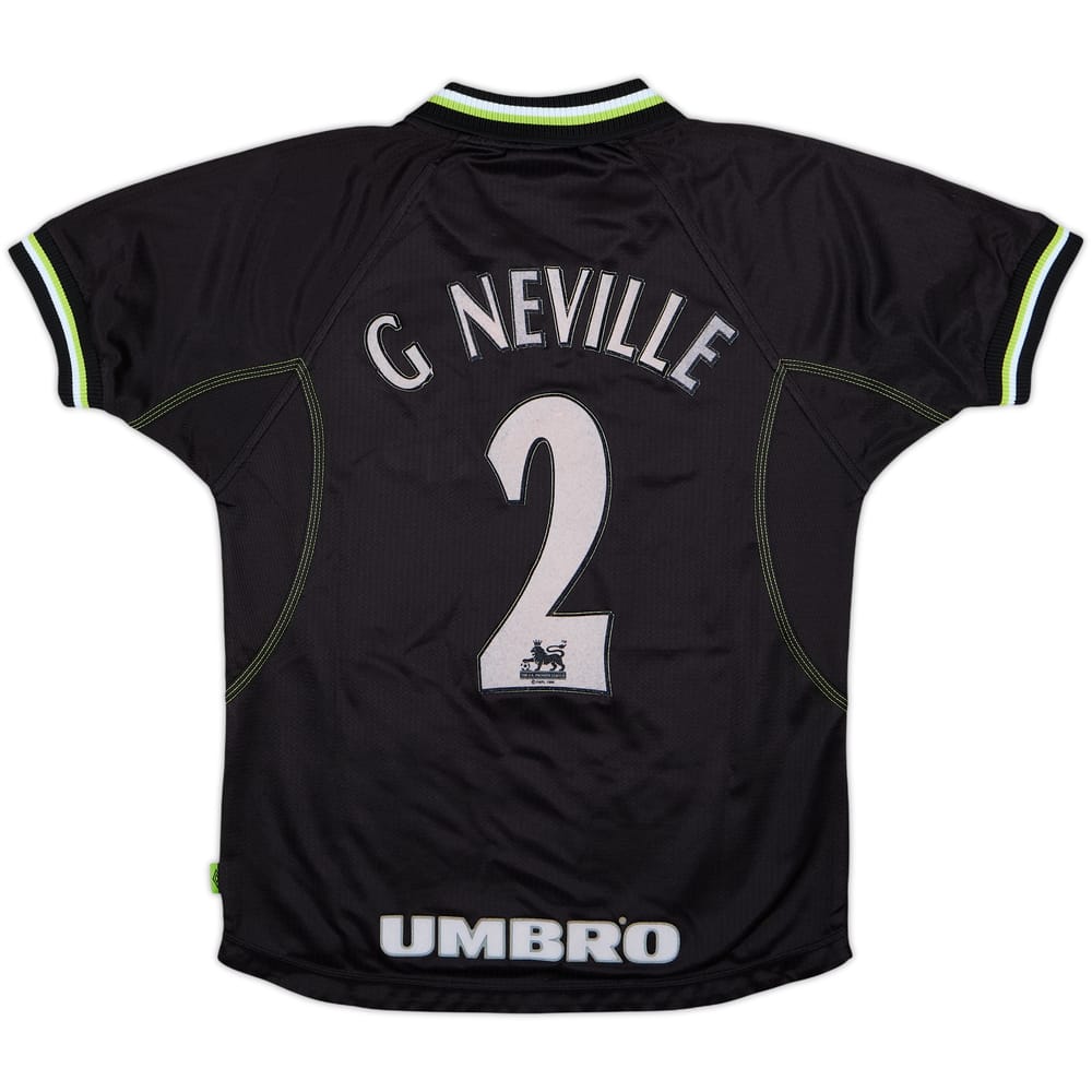 1998-99 Manchester United Third Shirt G Neville #2 - 5/10 - (12-13 Years)