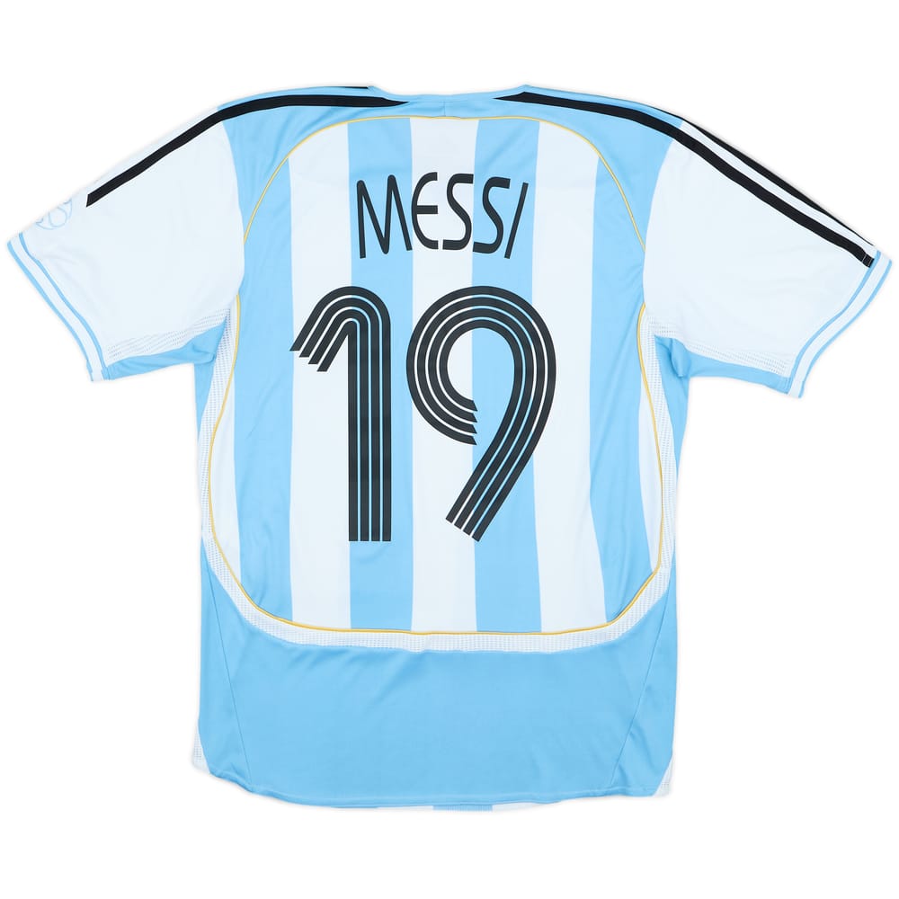2005-07 Argentina Home Shirt Messi #19 - 6/10 - (15-16 Years)