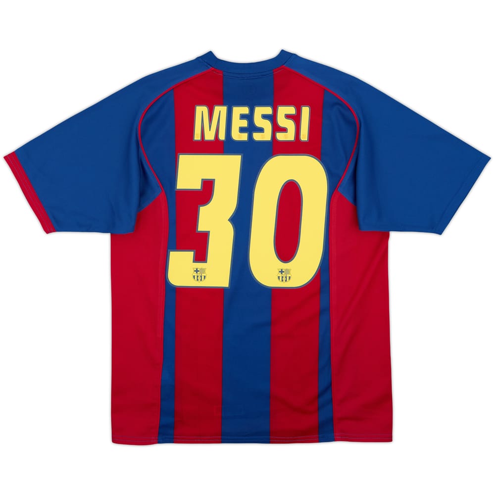 2004-05 Barcelona Basic Home Shirt Messi #30 - 7/10 - (M)