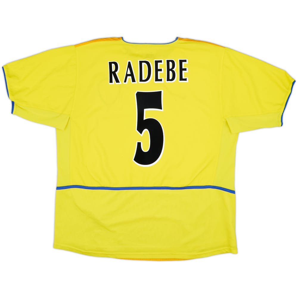 2002-03 Leeds United Away Shirt Radebe #5 - 8/10 - (XL)