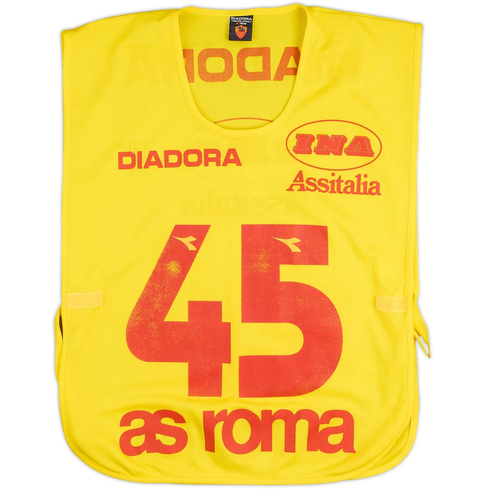 1997-98 Roma Player Issue Diadora Training Bib #45 - 6/10 - (XXL)
