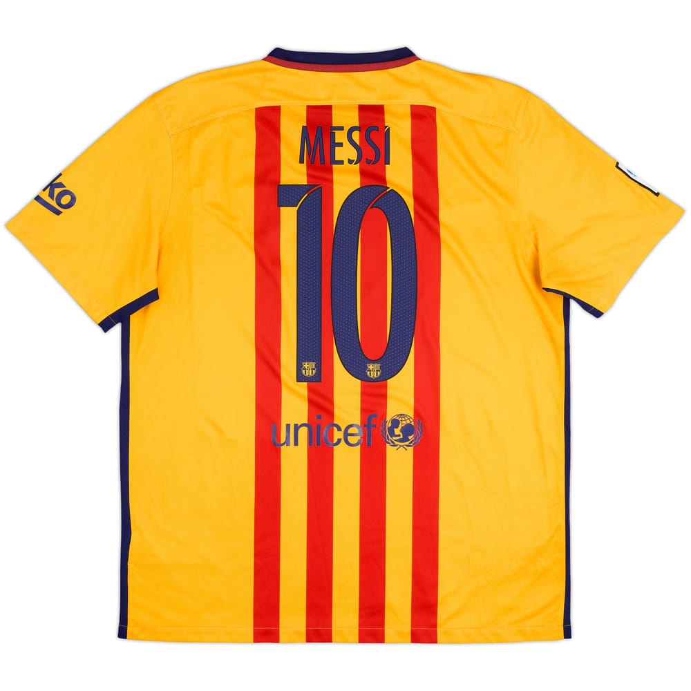 2015-16 Barcelona Away Shirt Messi #10 - 5/10 - (S)