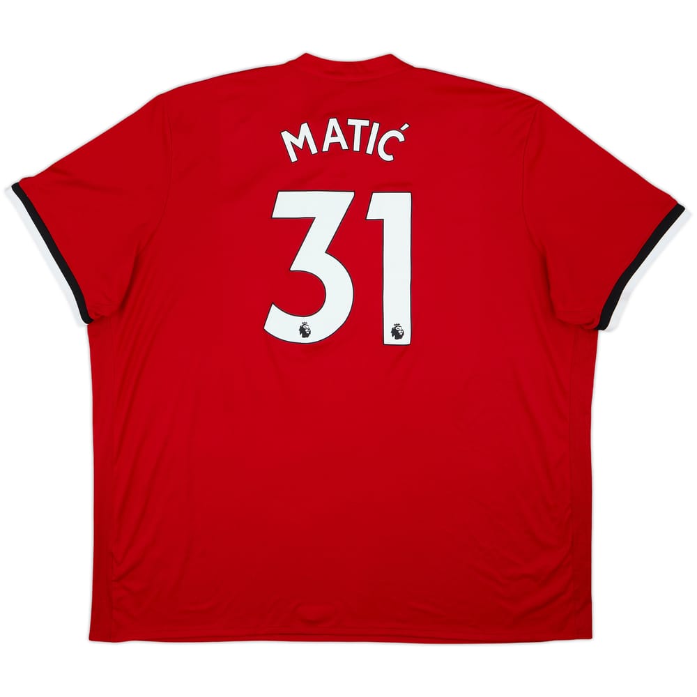 2017-18 Manchester United Home Shirt Matic #31 - 8/10 - (4XL)