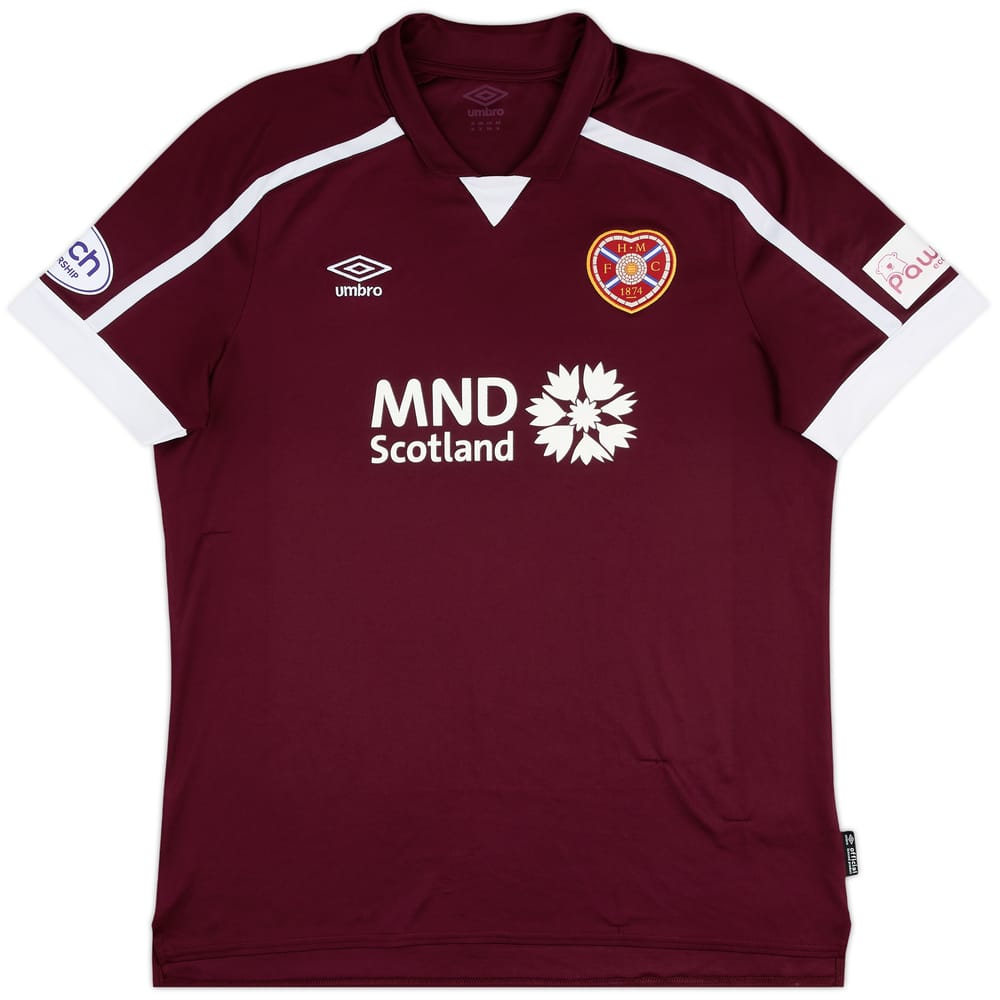 2021-22 Hearts Home Shirt - 7/10 - (XL)
