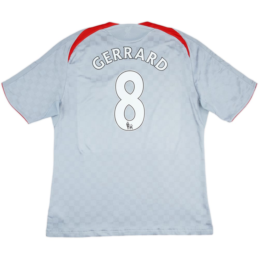 2008-09 Liverpool Away Shirt Gerrard #8 - 5/10 - (XL)