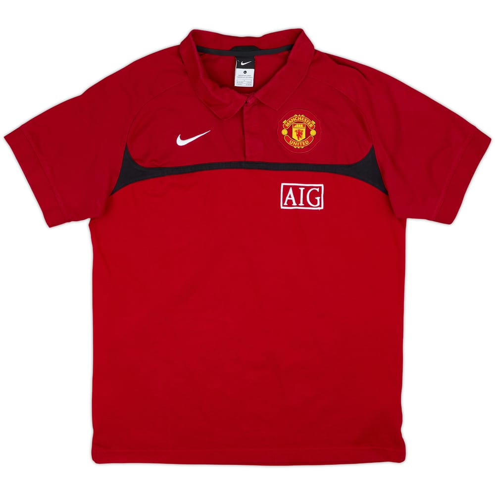 2010-11 Manchester United Nike Polo Shirt - 9/10 - (L)