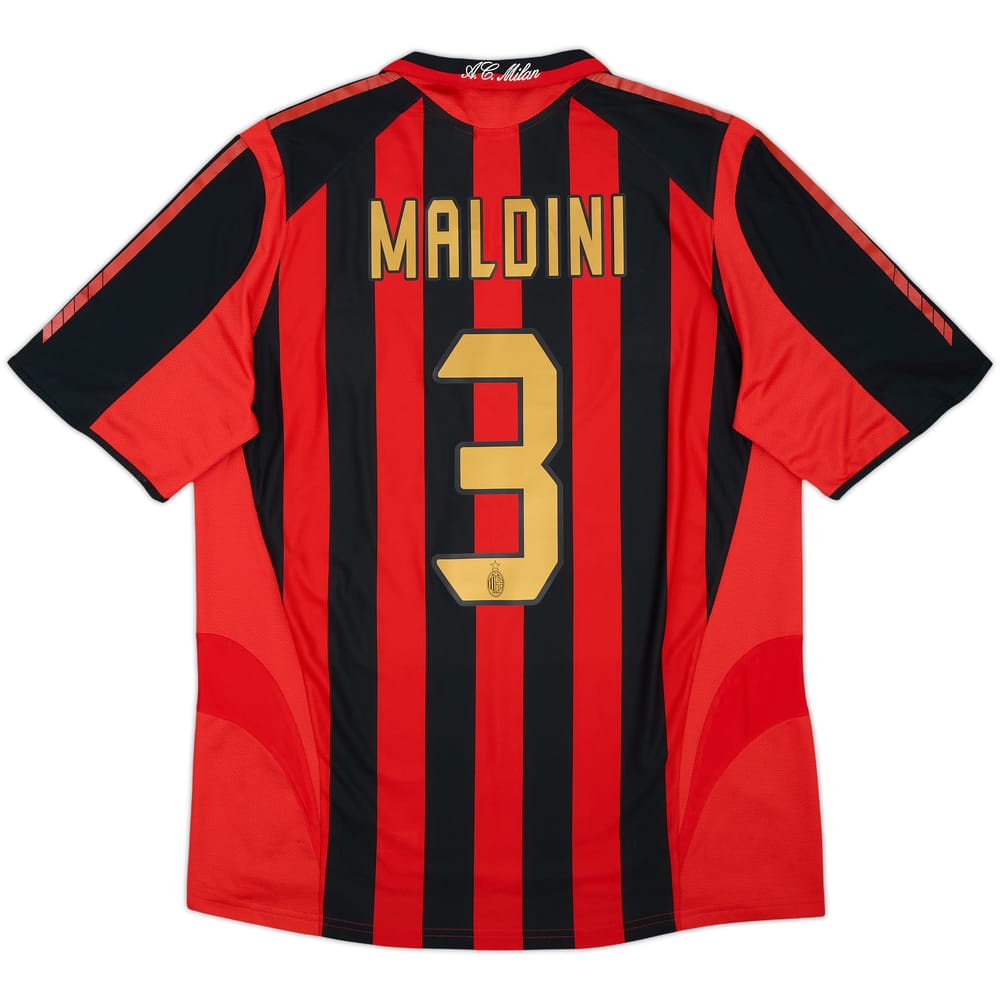 2005-06 AC Milan Home Shirt Maldini #3 - 5/10 - (L)