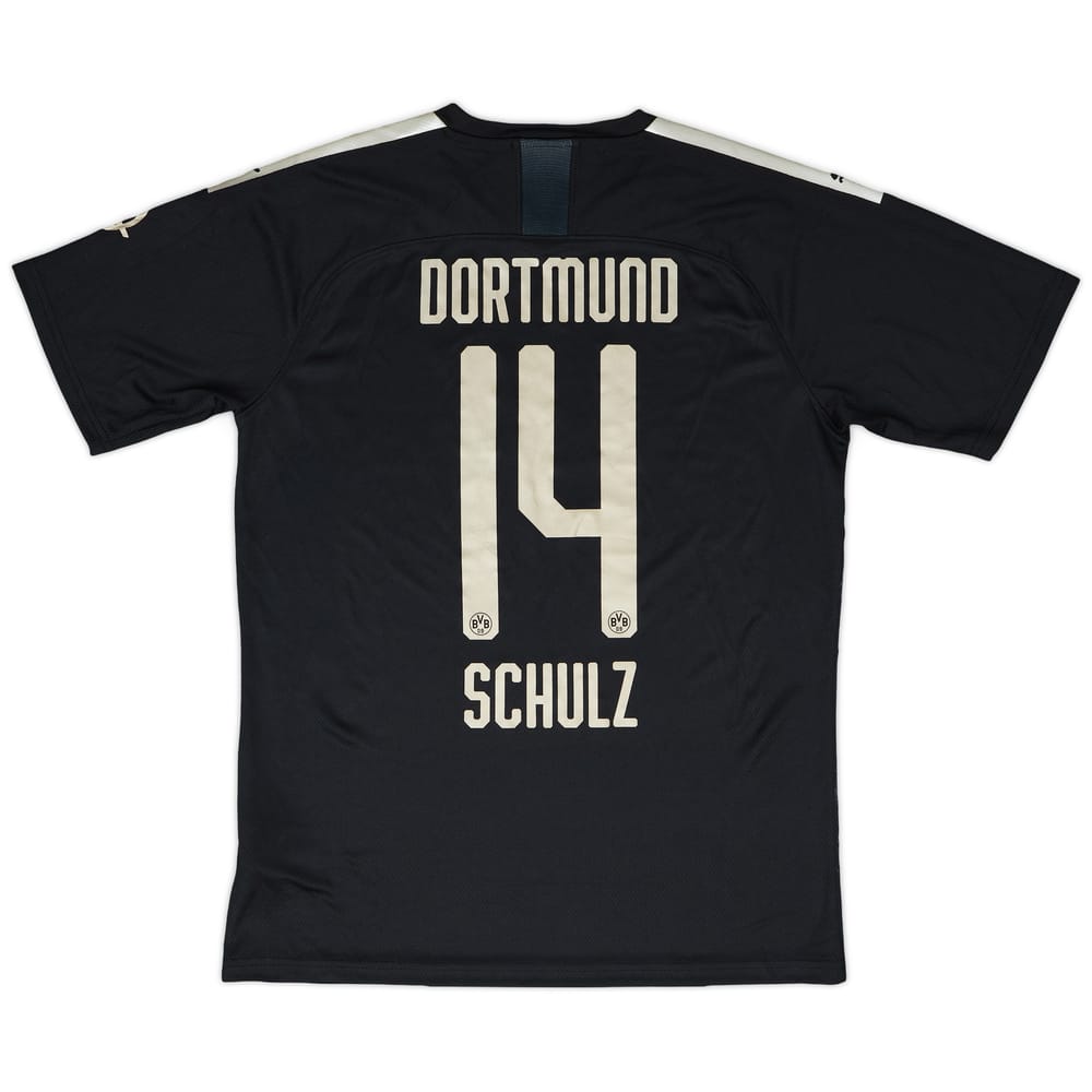 2019-20 Borussia Dortmund Player Issue Away Shirt Schulz #14 - 9/10 - (L)