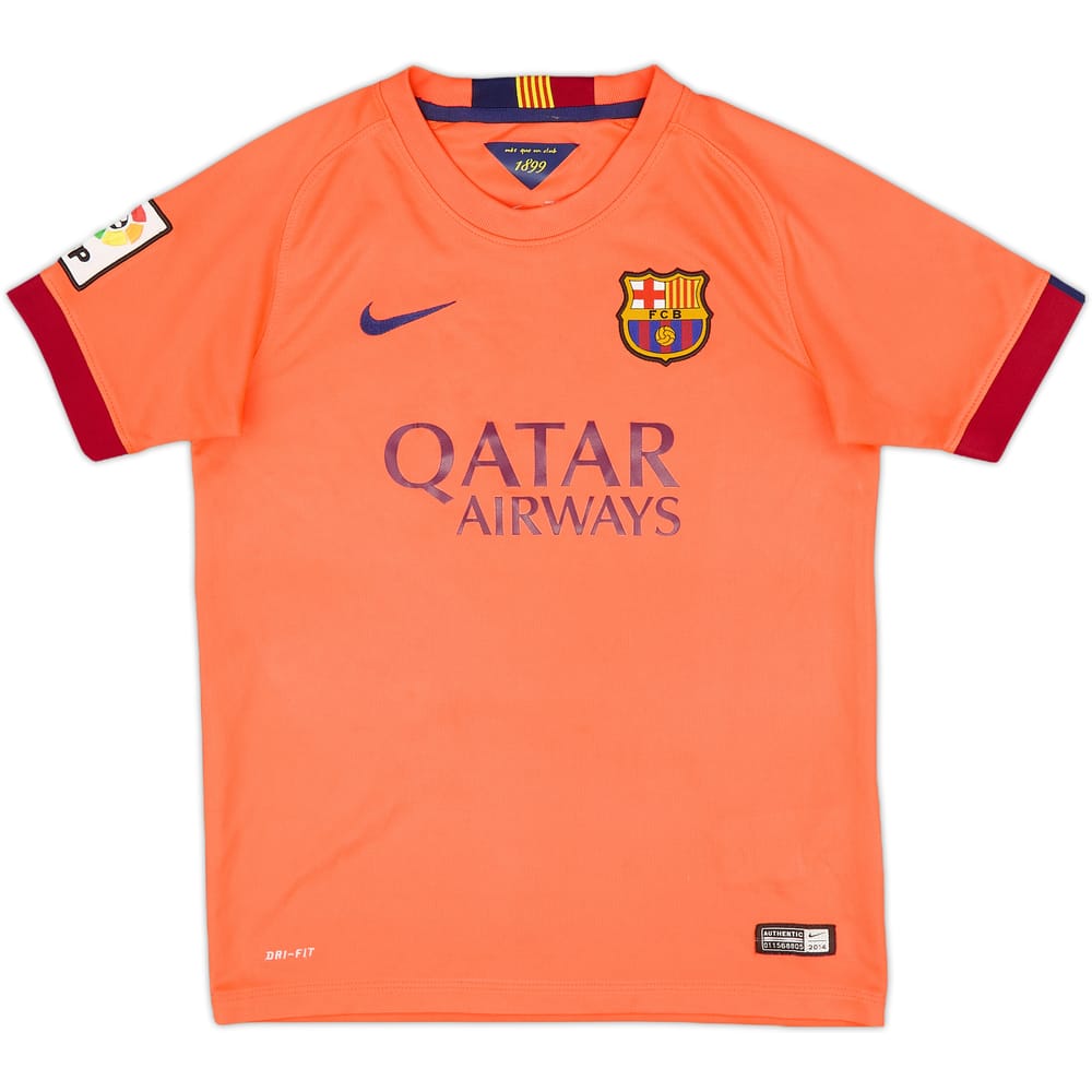 2014-15 Barcelona Away Shirt - 8/10 - (M.Boys)