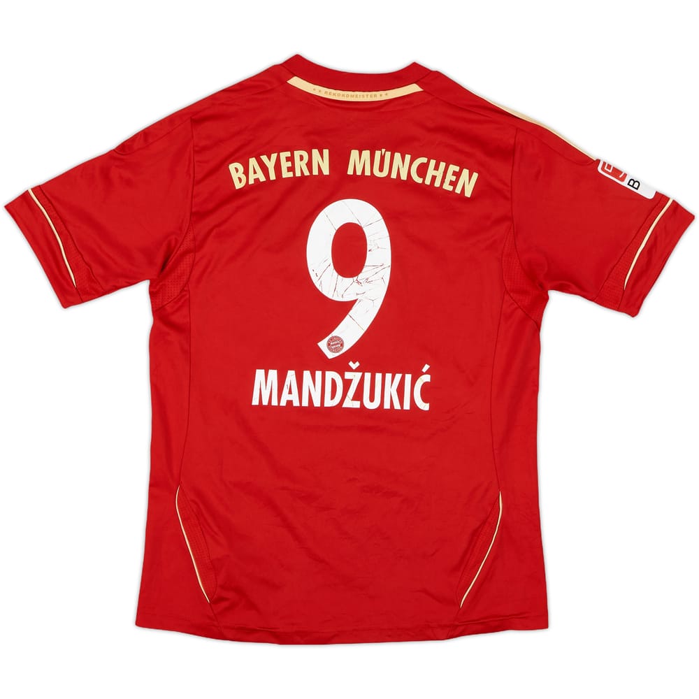 2012-13 Bayern Munich Home Shirt Mandzukic #9 - 6/10 - (M.Boys)