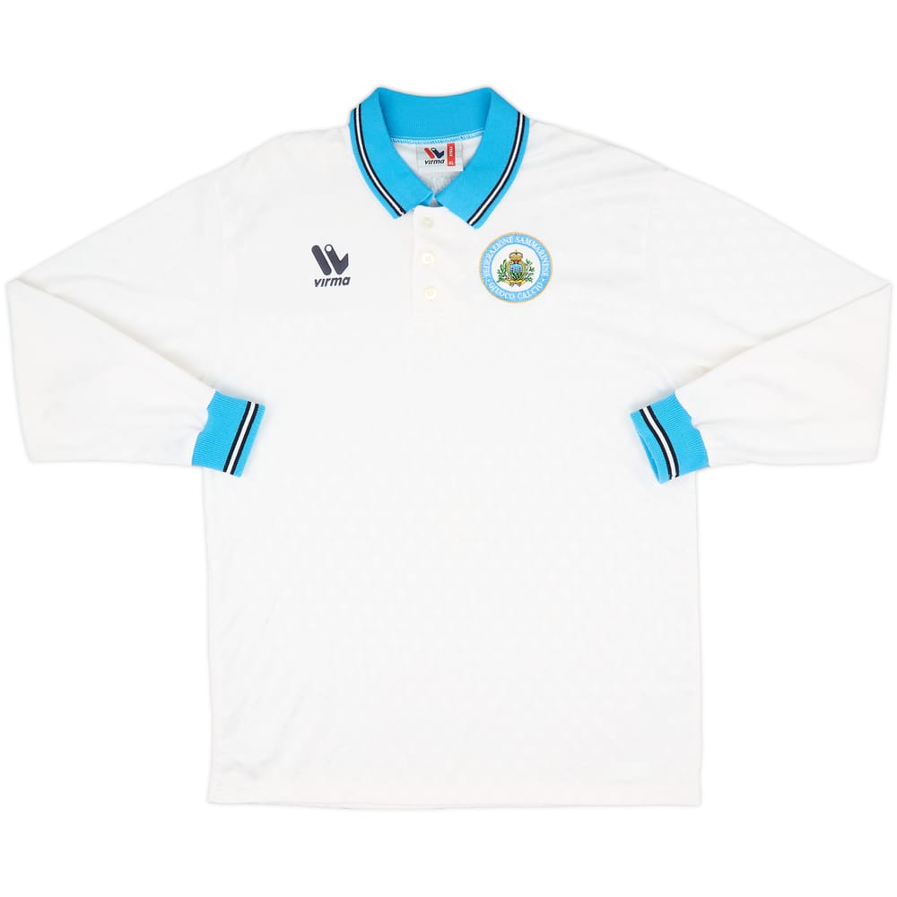 Camiseta de visitante de manga larga de San Marino 1999-00 - 10/10 - (XL)