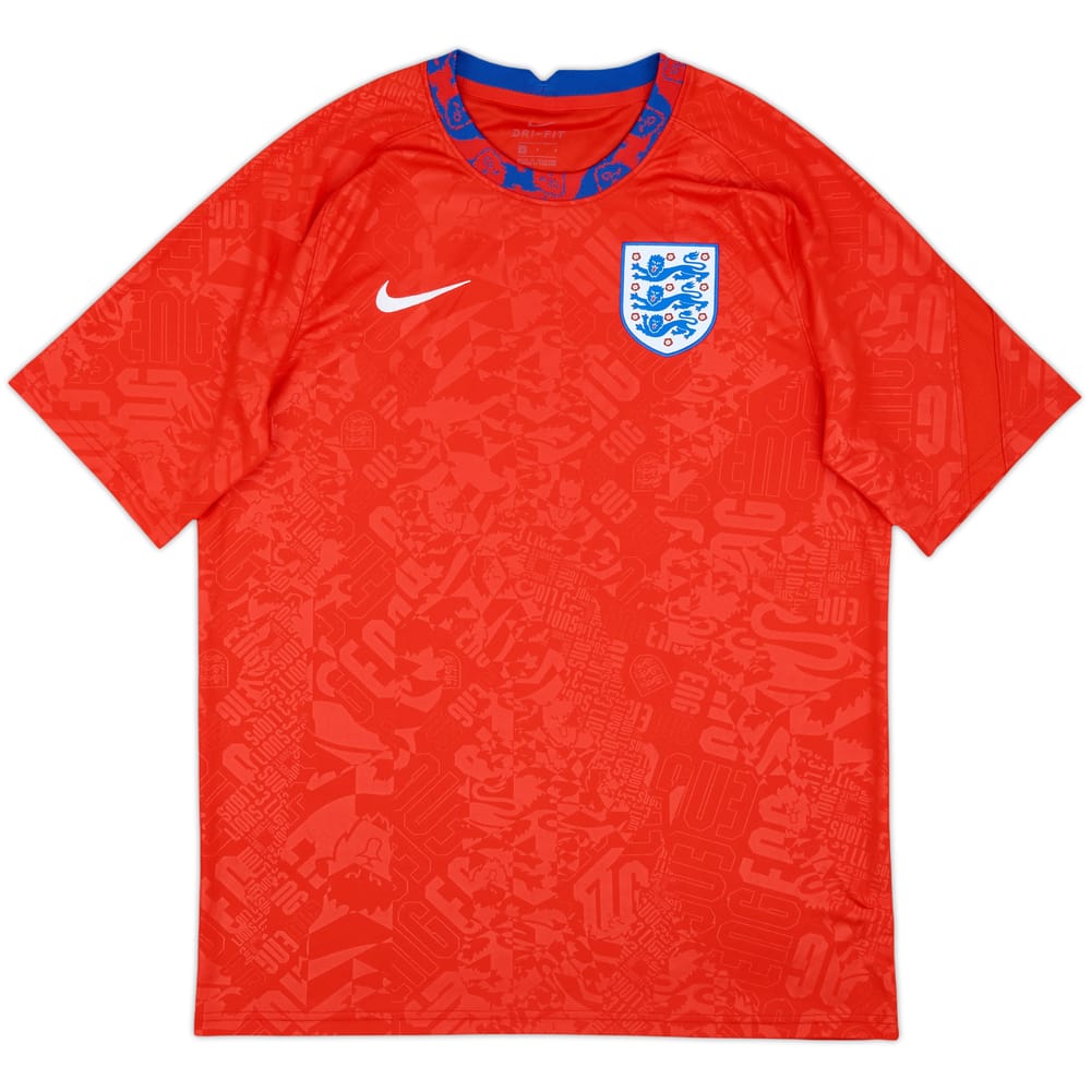 2020-21 England Nike Training Shirt - 9/10 - (L)