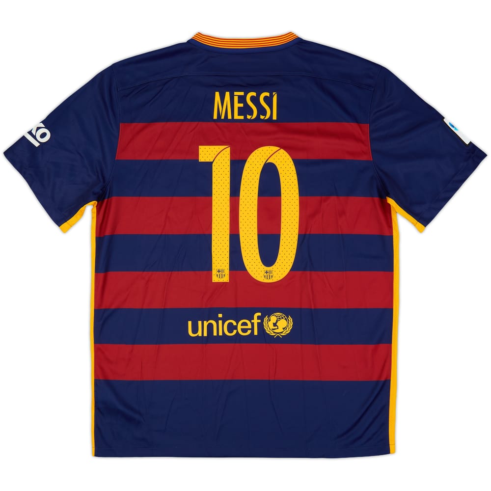 2015-16 Barcelona Home Shirt Messi #10 - 8/10 - (XL)