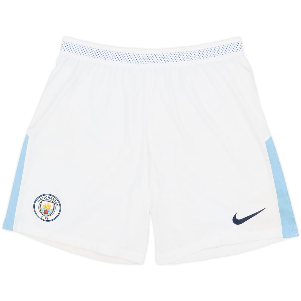 2017-18 Manchester City Authentic Home Shorts - 4/10 - (L.Boys)