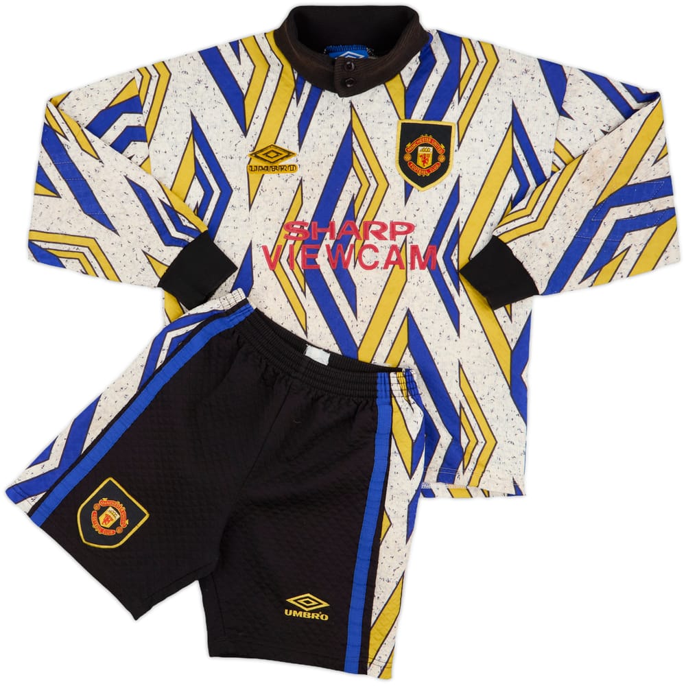 1993-94 Manchester United GK Shirt & Shorts - 6/10 - (L.Boys)