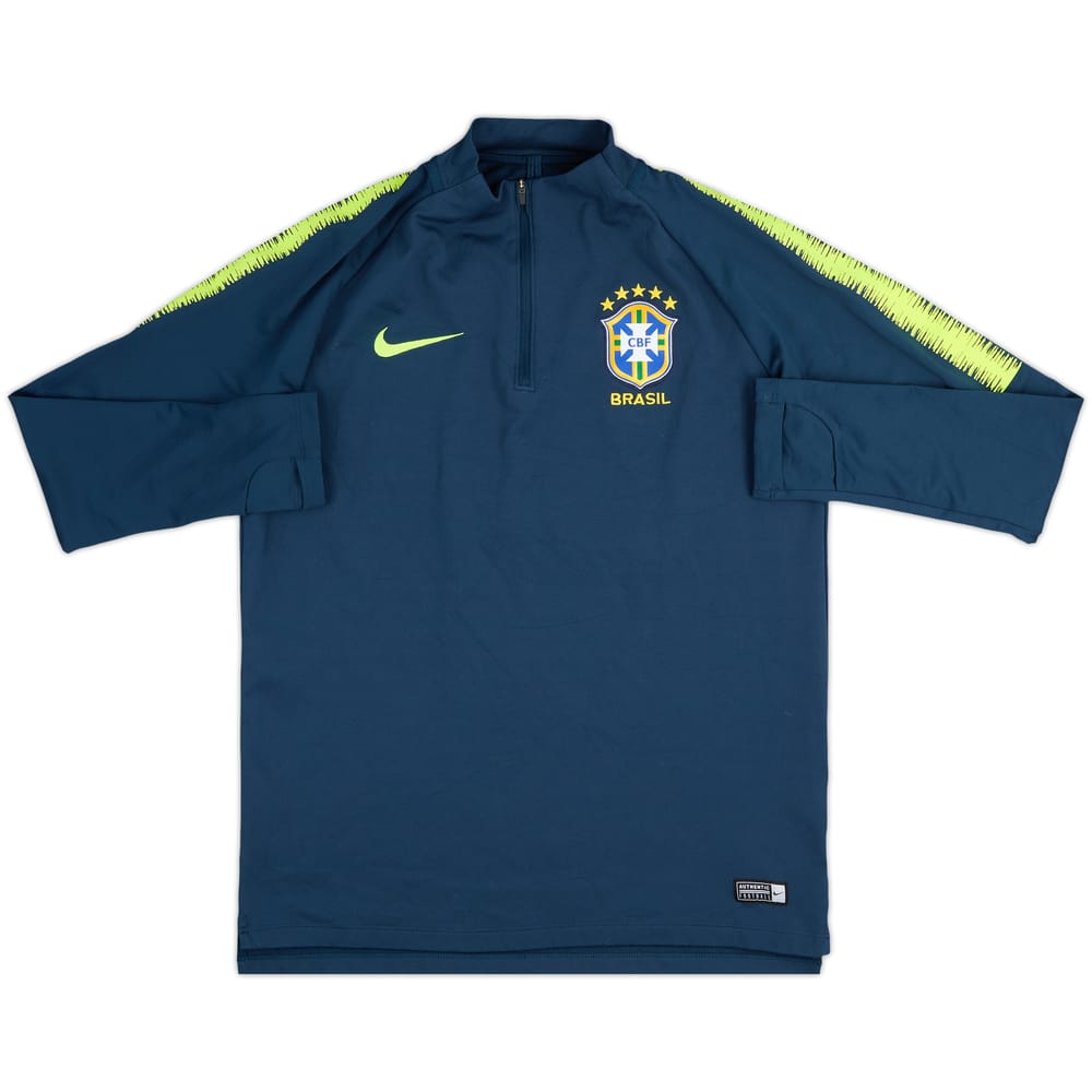 2018-19 Brazil Nike 1/4 Zip Drill Top - 8/10 - (M)