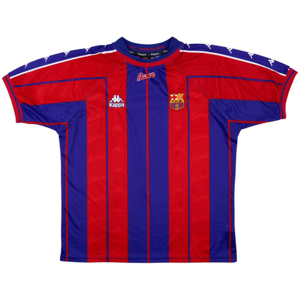 1997-98 Barcelona Home Shirt - 8/10 - (L)