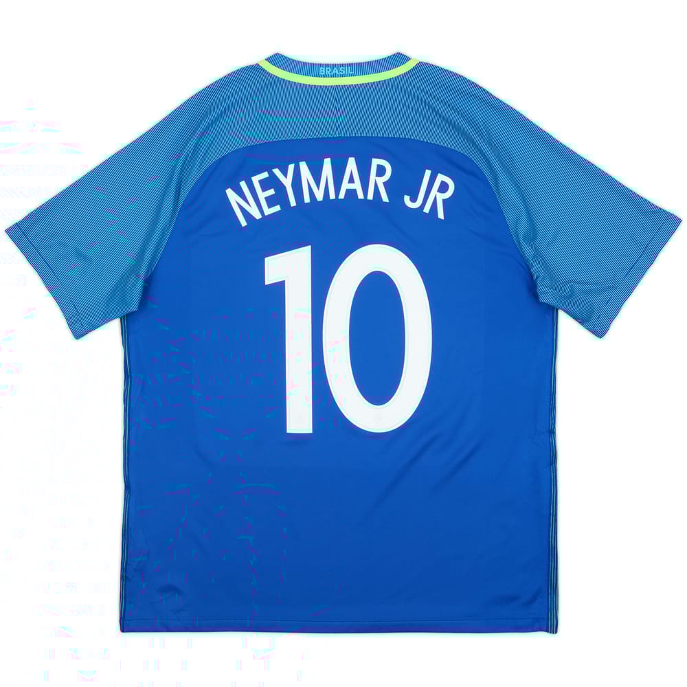 2016-17 Brazil Away Shirt Neymar Jr #10 - 8/10 - (XL)