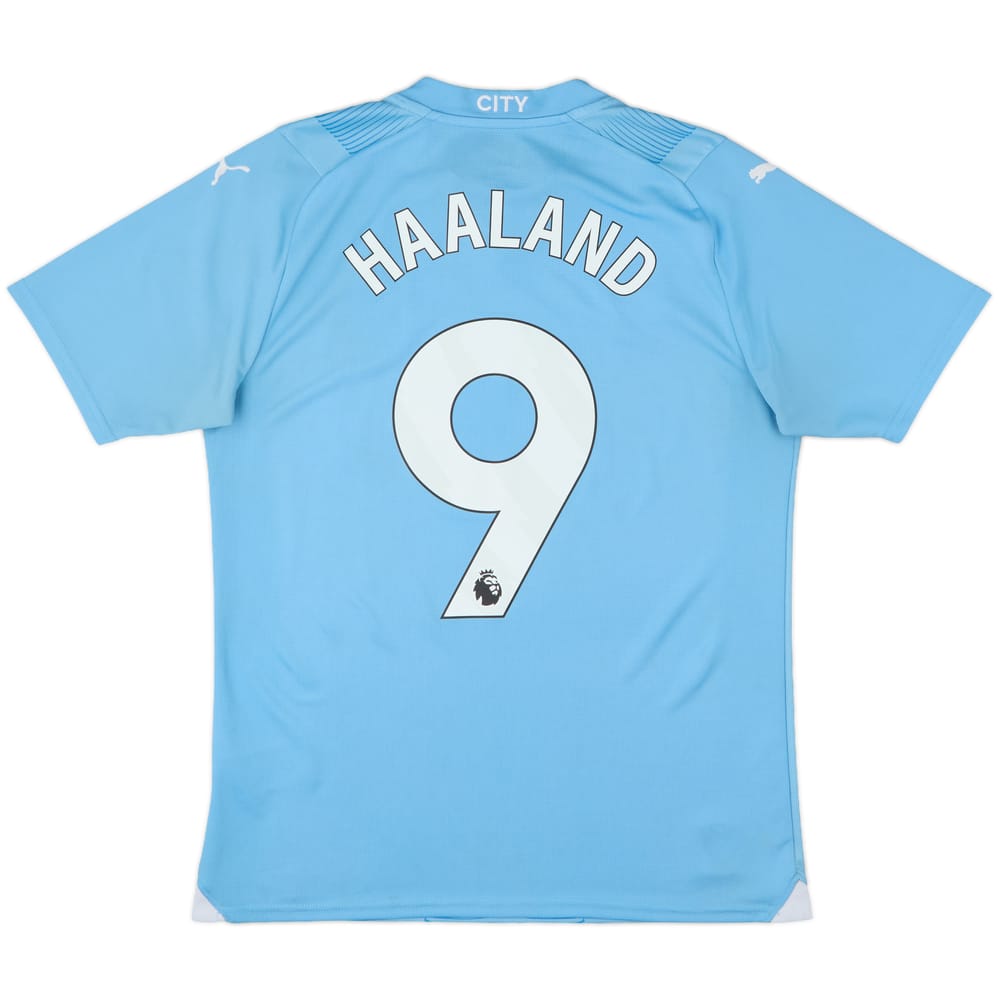 2023-24 Manchester City Home Shirt Haaland #9 - 8/10 - (M)