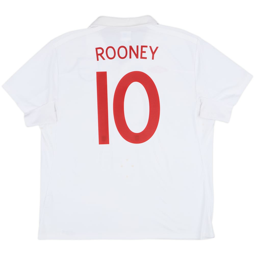 2009-10 England Home Shirt Rooney #10 - 7/10 - (XXL)