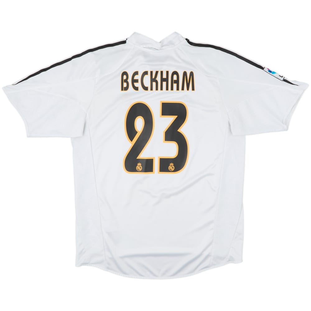 2004-05 Real Madrid Home Shirt Beckham #23 - 8/10 - (L)