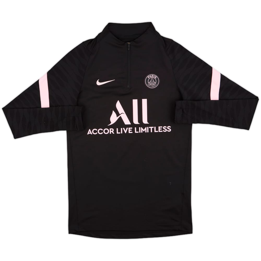 2021-22 Paris Saint-Germain Nike 1/4 Zip Drill Top - 8/10 - (S)