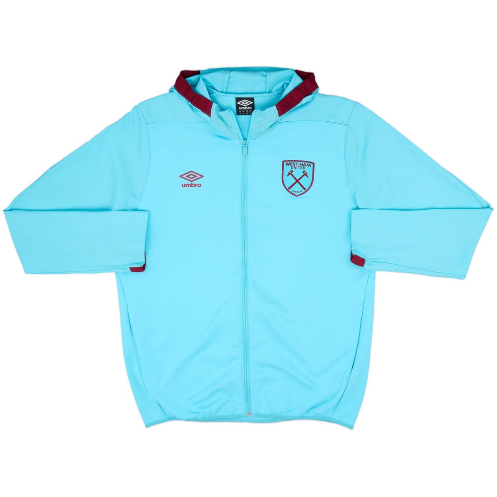 2016-17 West Ham Umbro Hooded Track Jacket - 7/10 - (XL)