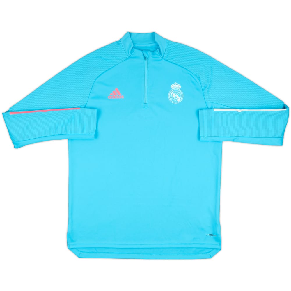 2021-22 Real Madrid adidas 1/4 Zip Drill Top - 8/10 - (L)