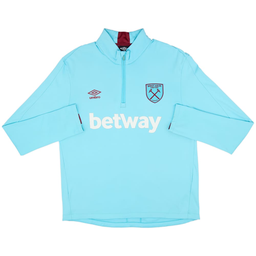 2017-18 West Ham 1/4 Zip Drill Top - 8/10 - (XL)