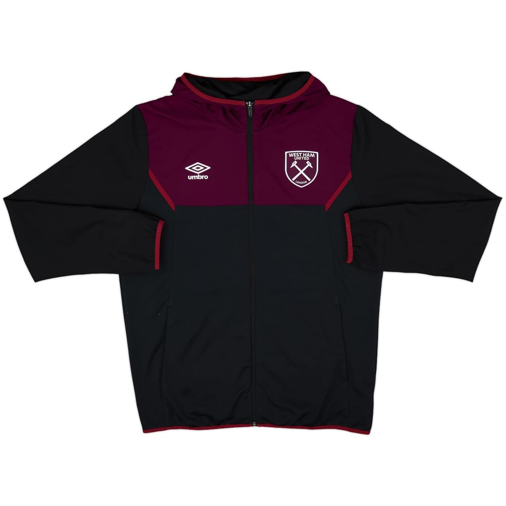 2018-19 West Ham Umbro Hooded Track Jacket - 8/10 - (XL)