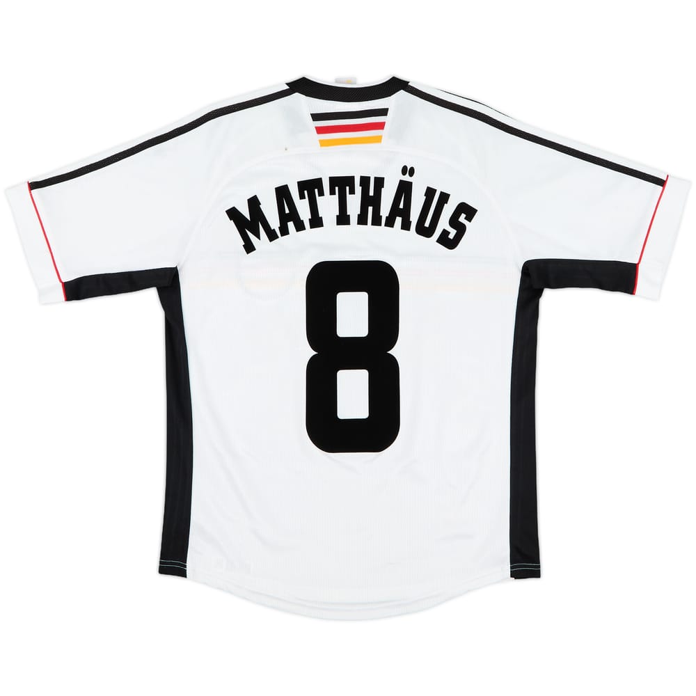 1998-00 Germany Home Shirt Matthaus #8 - 6/10 - (XL.Boys)