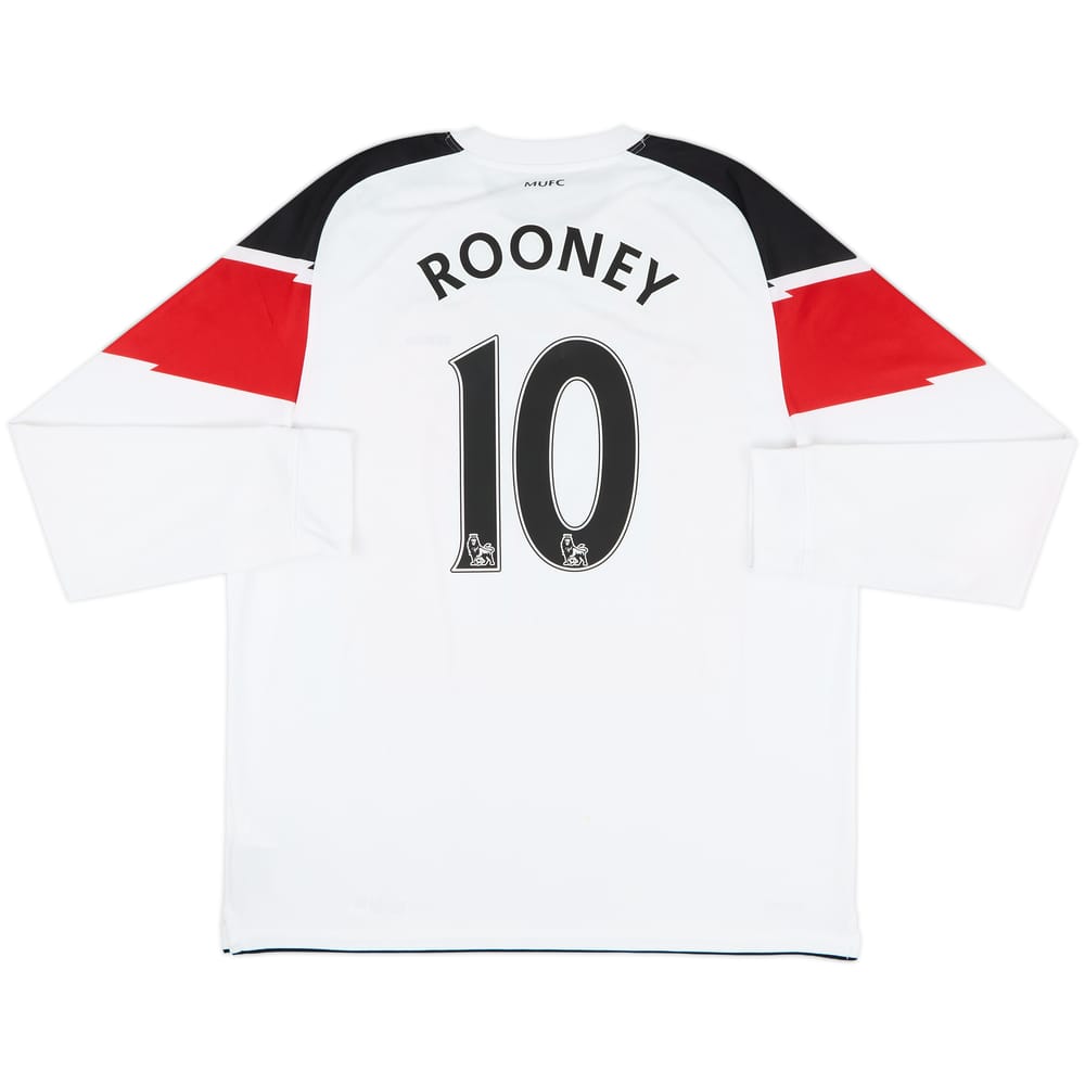 2010-12 Manchester United Away L/S Shirt Rooney #10 - 6/10 - (XL)