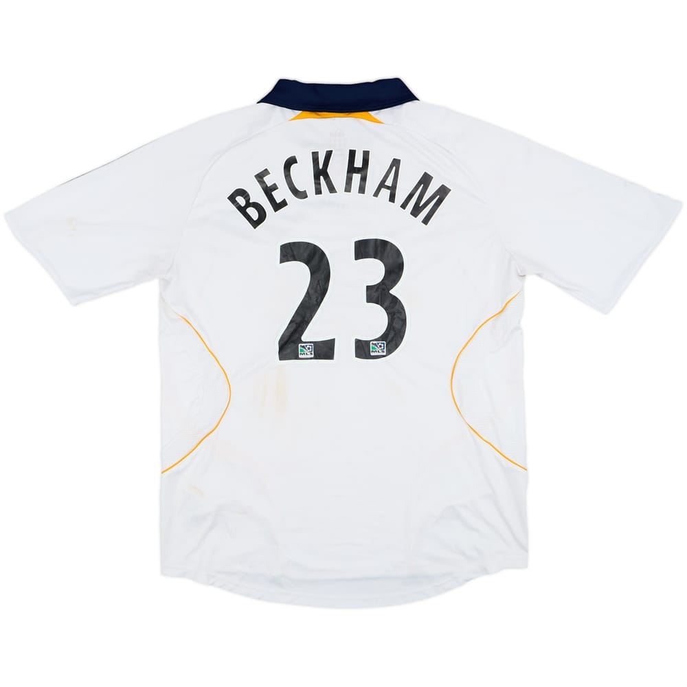 2007-08 LA Galaxy Home Shirt Beckham #23 - 4/10 - (XL)