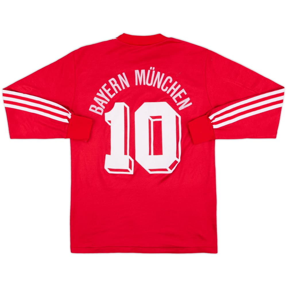 1989-91 Bayern Munich Home L/S Shirt #10 - 5/10 - (S)