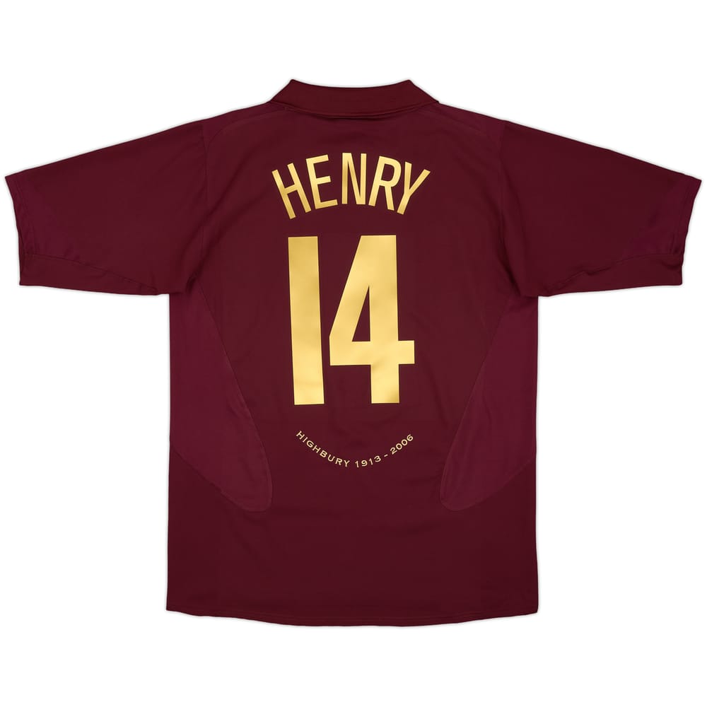 2005-06 Arsenal Home Shirt Henry #14 - 9/10 - (L)