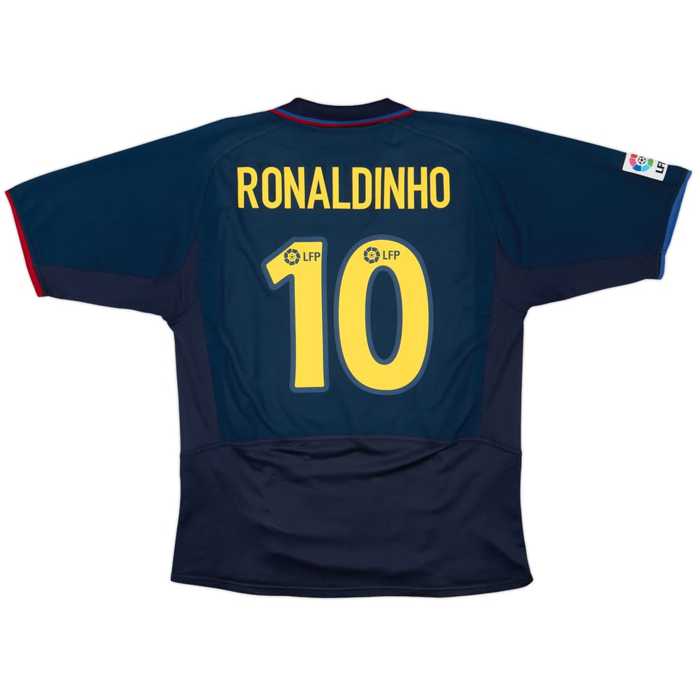 2003-04 Barcelona Third Shirt Ronaldinho #10 - 8/10 - (L)