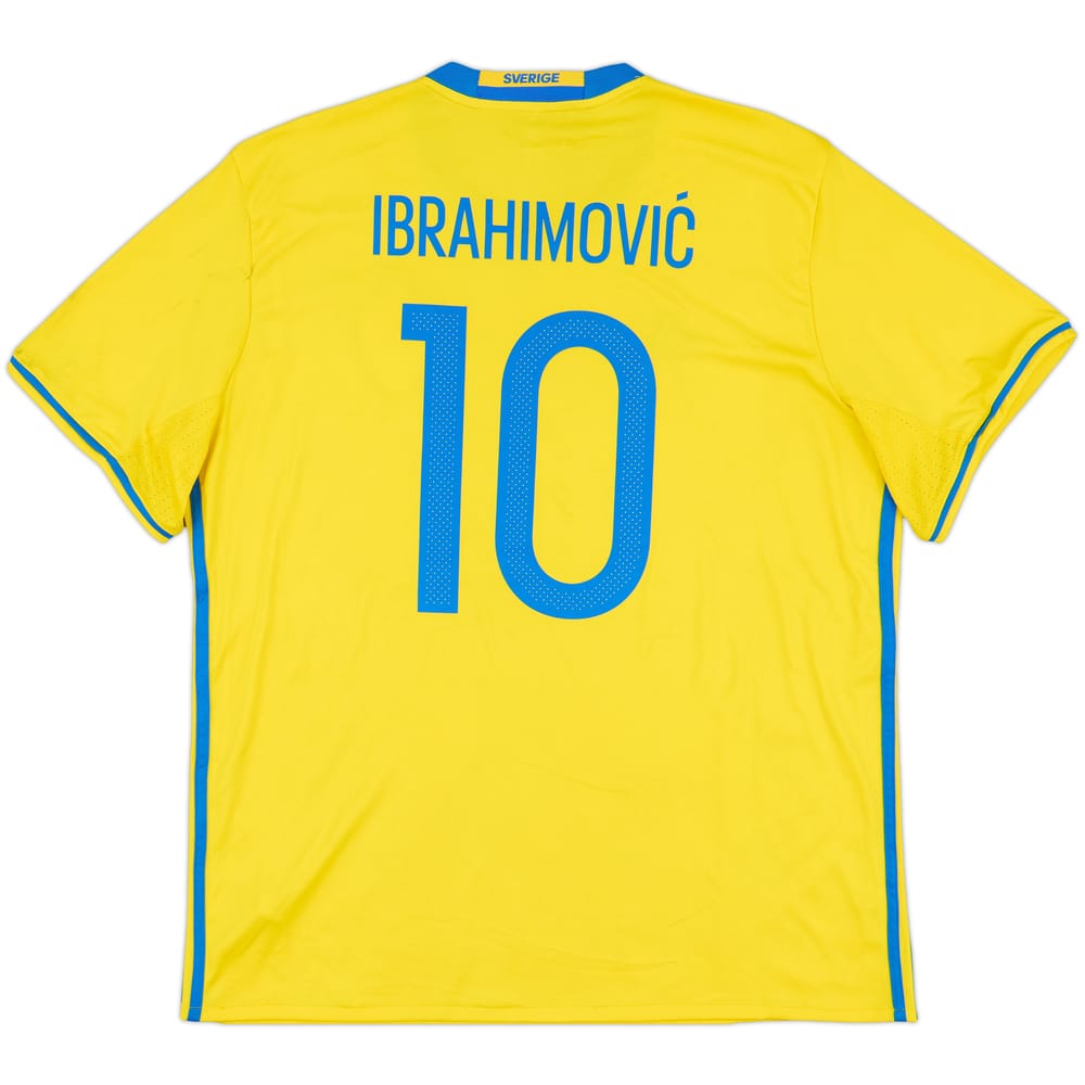 2016-17 Sweden Home Shirt Ibrahimovic #10 - 6/10 - (XL)