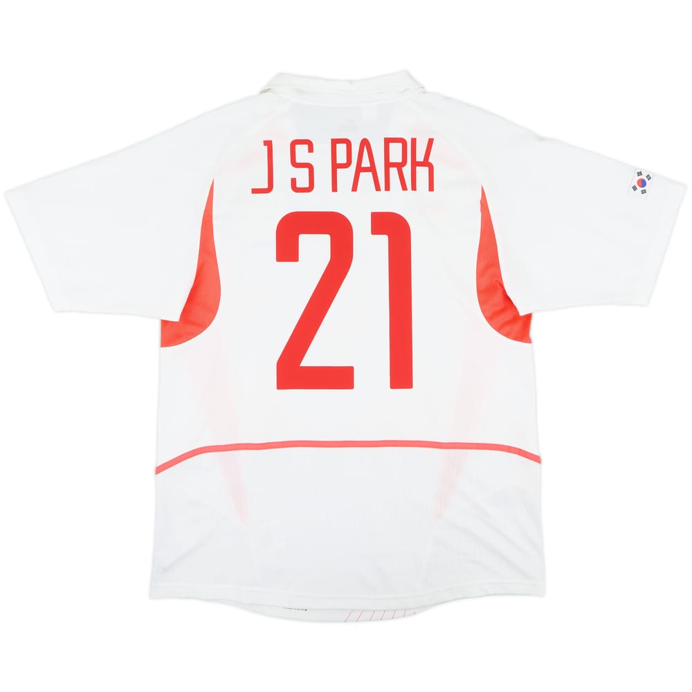 2002-03 South Korea Away Shirt J S Park #21 - 8/10 - (L)