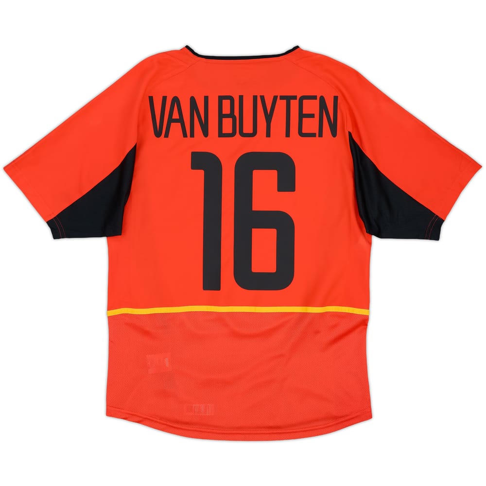 2002-04 Belgium Home Shirt Van Buyten #16 - 9/10 - (S)